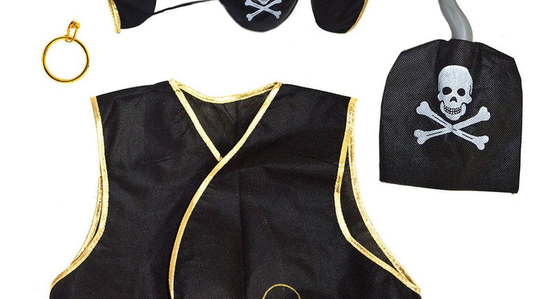 Funny Fashion Piraten vest kind met attributen piraat