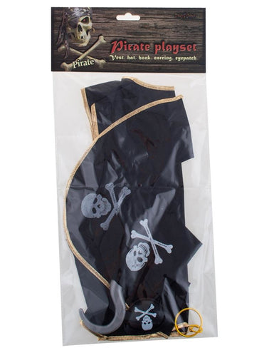 Funny Fashion Piraten vest kind met attributen piraat