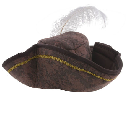 Funny Fashion Piratenhoed Stefan met veer