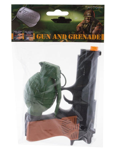 Funny Fashion Pistool en handgranaat pvc