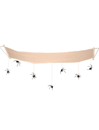 Funny Fashion Plafond decoratie Halloween met spinnen 310 cm