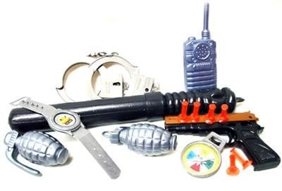 Funny Fashion Politie set Steven 8-delig