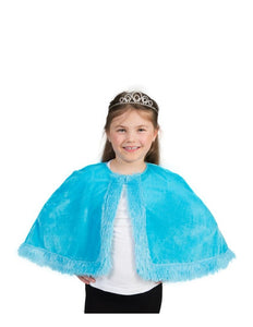 Funny Fashion Prinsessen cape kind blauw
