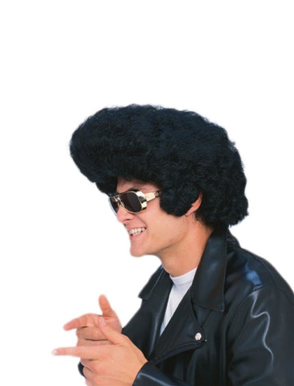Funny Fashion Pruik Elvis zwart