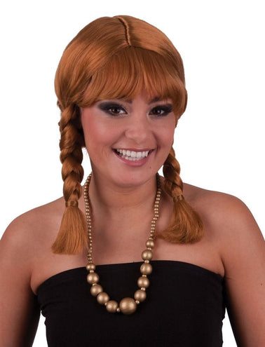 Funny Fashion Pruik Heidi bruin