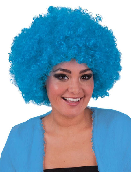 Funny Fashion Pruik hippie afro Evi turquoise