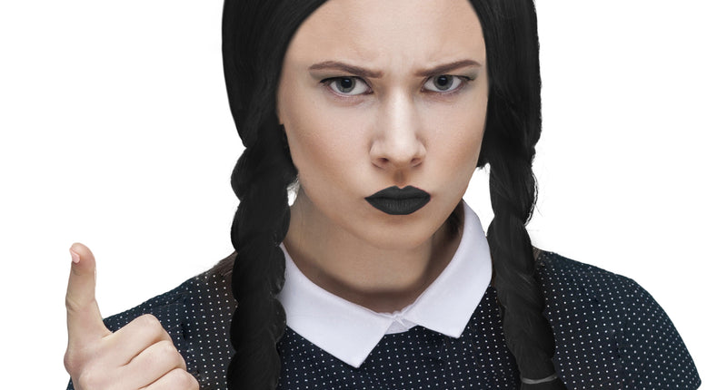Funny Fashion Pruik Wednesday Addams Family