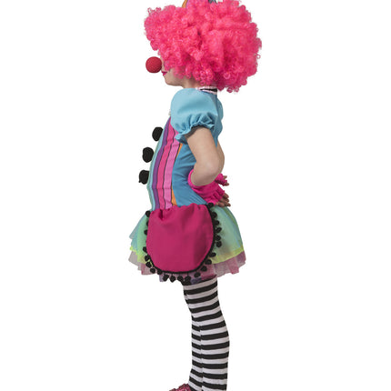Funny Fashion Regenboog clownspakje Mila meiden