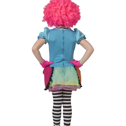 Funny Fashion Regenboog clownspakje Mila meiden