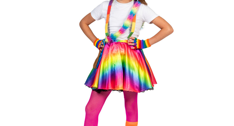 Funny Fashion Regenboog disco rok Suus kinderen