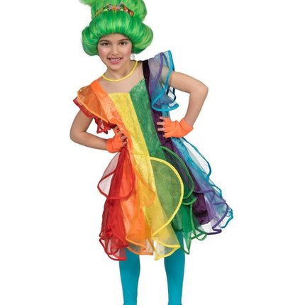 Funny Fashion Regenboog jurkje voor kinderen