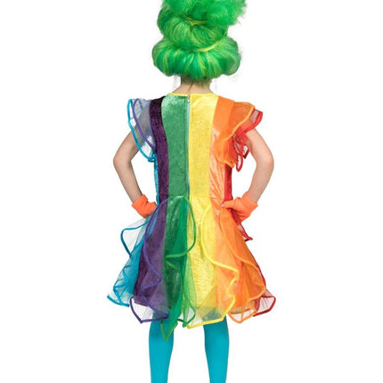 Funny Fashion Regenboog jurkje voor kinderen