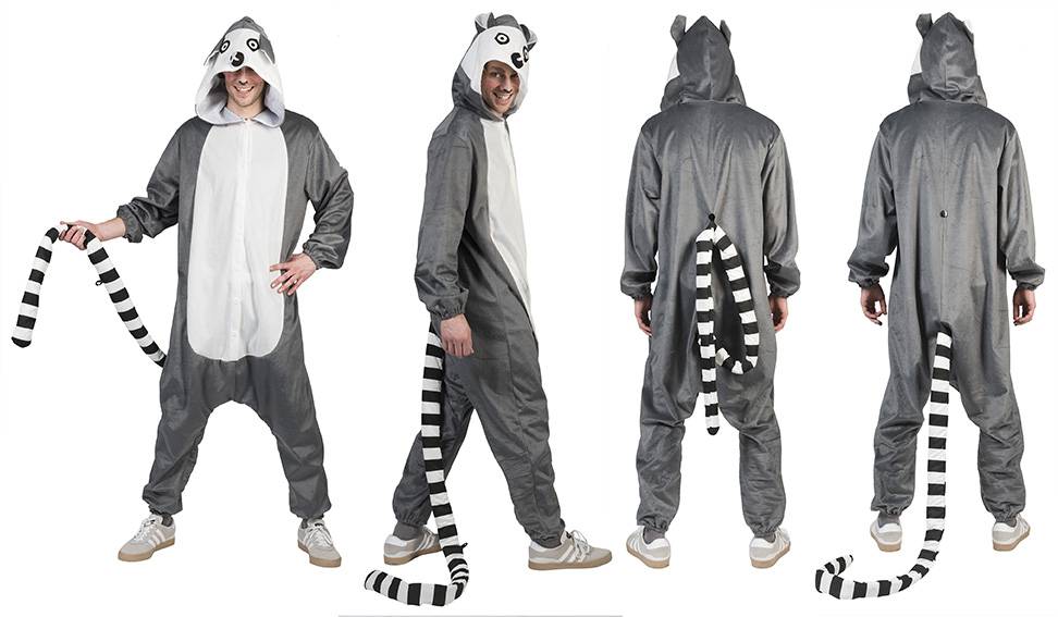Funny Fashion Ringstaartmaki kostuum