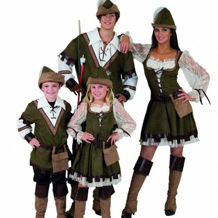 Funny Fashion Robinhood pak voor meisjes