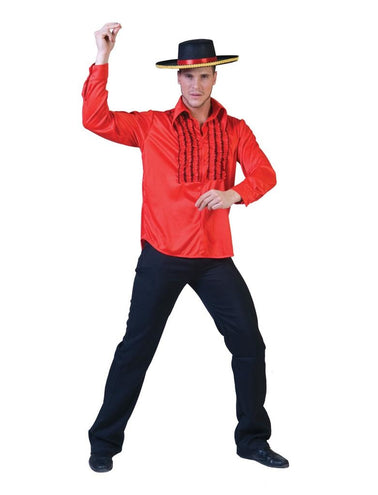 Funny Fashion Rode disco blouse