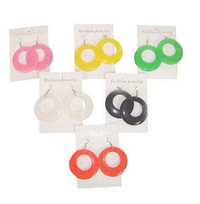 Funny Fashion Rode disco oorbellen