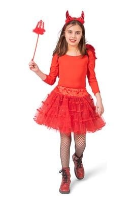 Funny Fashion Rode petticoat Sterre kinderen