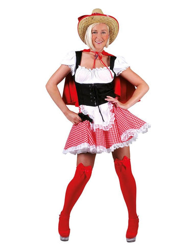 Funny Fashion Roodkapje pak dames