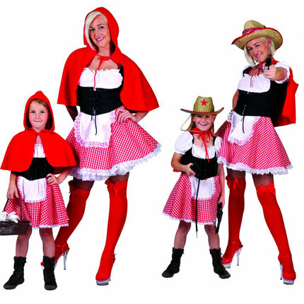 Funny Fashion Roodkapje pak dames