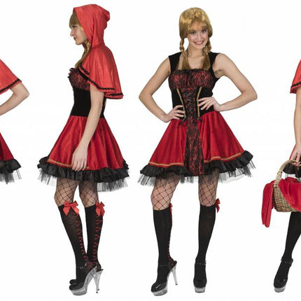 Funny Fashion Roodkapje pakje Juul dames