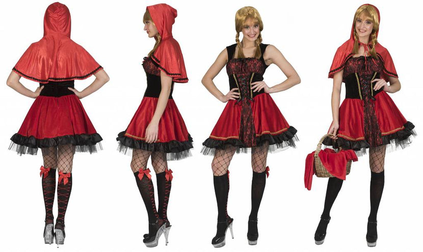 Funny Fashion Roodkapje pakje Juul dames