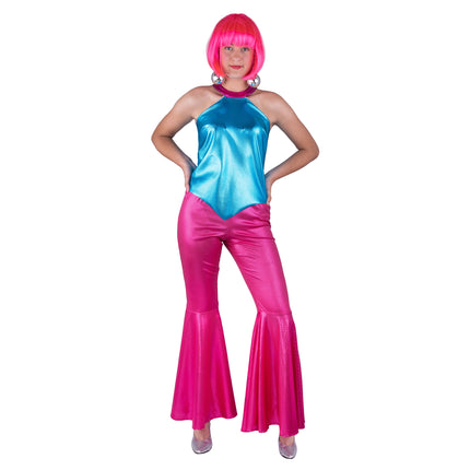 Funny Fashion Roze discobroek pailletten
