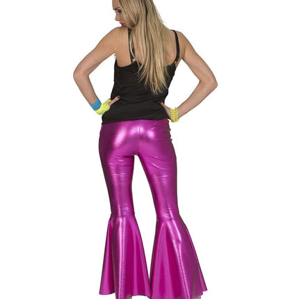 Funny Fashion Roze Fuchsia disco Fever broek dames