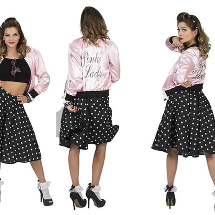 Funny Fashion Roze Grease jasje Pink lady