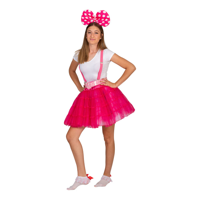 Funny Fashion Roze petticoat Noor dames