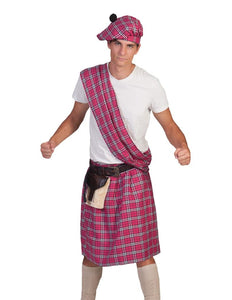 Funny Fashion Roze Schotse kilts voor carnaval