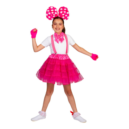 Funny Fashion Roze/Fuchsia tule rok Sterre kinderen