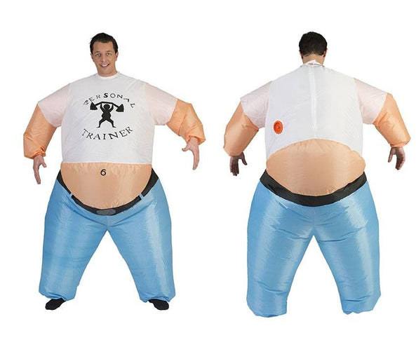 Funny Fashion Ruig Opblaasbaar Personal Trainer pak
