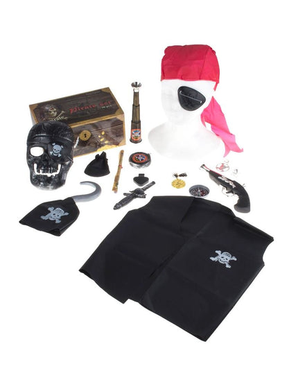 Funny Fashion Schatkist piraten accessoires 16-delig