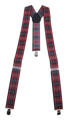 Funny Fashion Schotse ruit bretels