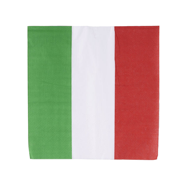 Funny Fashion Servetten Italië groen wit rood