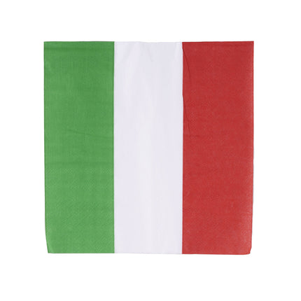 Funny Fashion Servetten Italië groen wit rood