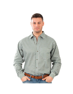 Funny Fashion Shirt oktoberfest groen wit geblokt