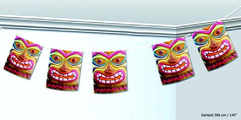 Funny Fashion Slinger Hawaii met gezichten