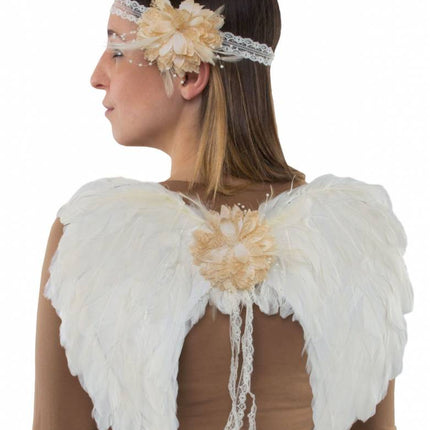 Funny Fashion Snelle verkleed set engel 2dlg