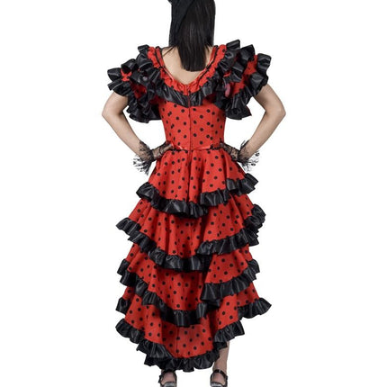 Funny Fashion Spaanse Flamenco jurk Elvita dames