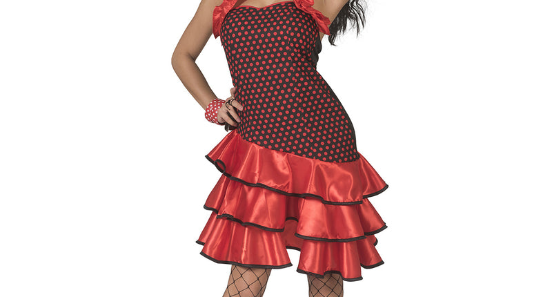 Funny Fashion Spaanse jurk Cassandra dames