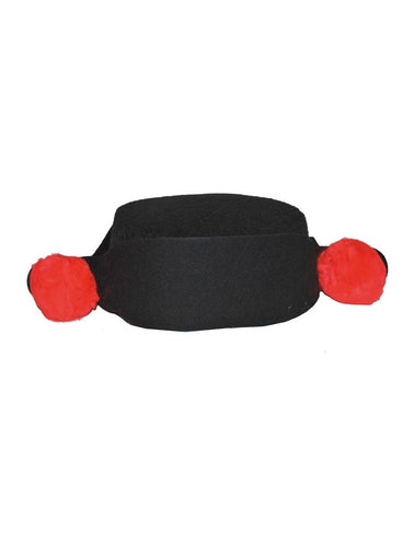 Funny Fashion Spaanse toreador hoed met rode ballen