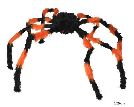 Funny Fashion Spin zwart oranje van 1,25meter