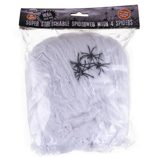 Funny Fashion Spinnenweb met spinnen 392 gr