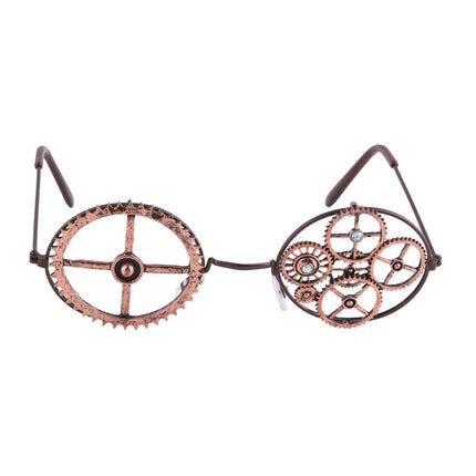 Funny Fashion Steampunk bril met tandwielen