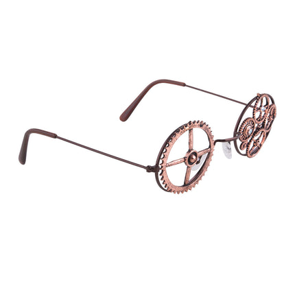 Funny Fashion Steampunk bril met tandwielen