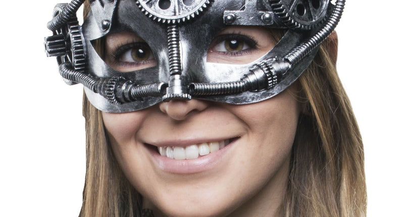 Funny Fashion Steampunk masker met tandwiel