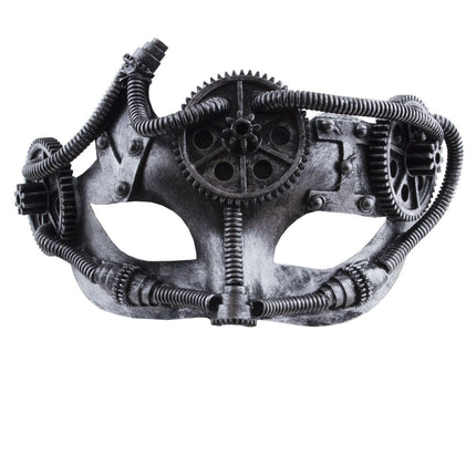 Funny Fashion Steampunk masker met tandwiel