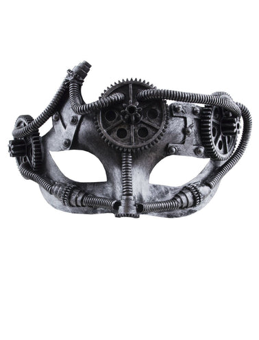Funny Fashion Steampunk masker met tandwiel