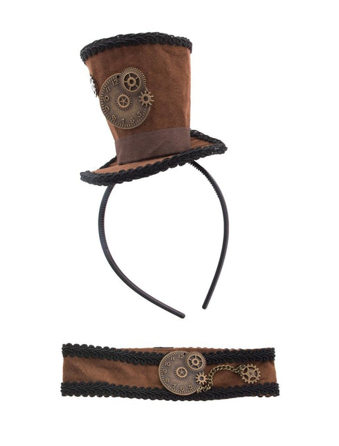 Funny Fashion Steampunk verkleed set Victoria 2-dlg